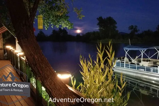 Full moon over the water