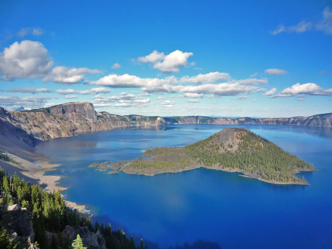 Crater Lake in Summer (view from the West Rim near Lightning Springs Picnic Area)