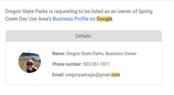 Oregon State Parks, Business Owner